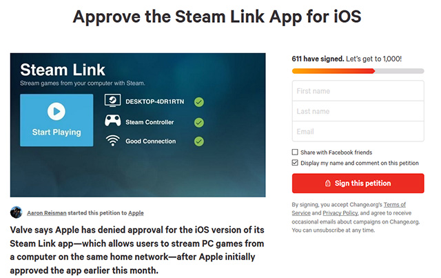 ios steam link