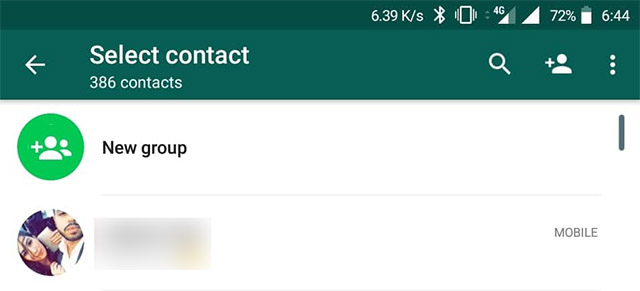 WhatsApp Contact Shortcut 1