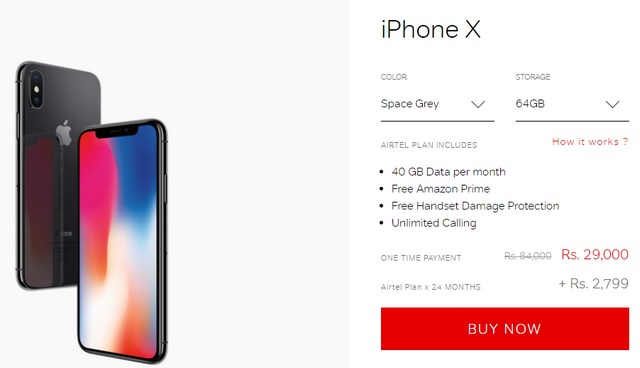 Airtel Offering Data and Voice Bundled EMI Schemes on iPhone X, Samsung Galaxy S9