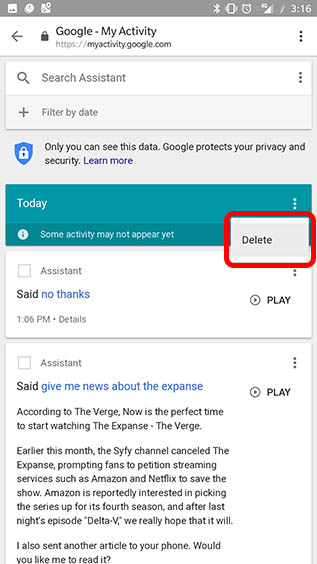 How to Delete Voice Recordings from Google Home