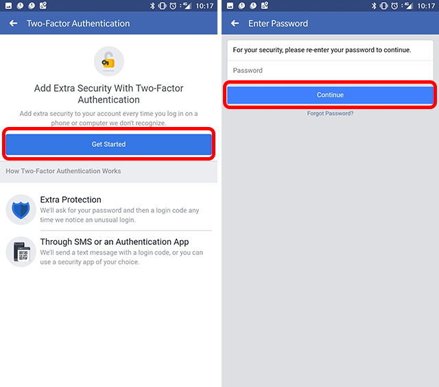 how to use google authenticator for facebook's two-step authentication