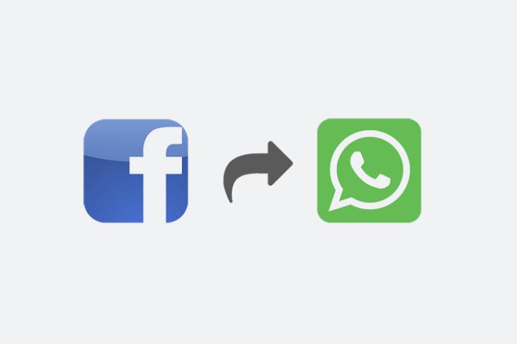 Facebook Might Soon Get a "Send in WhatsApp" Sharing Button