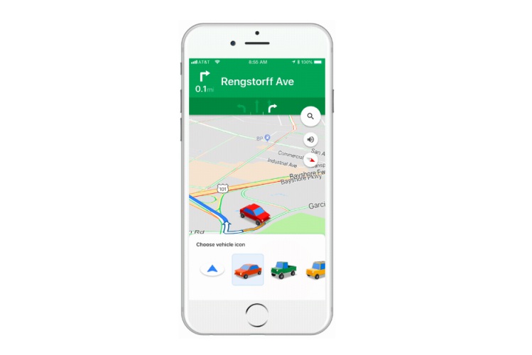 google maps ios cars