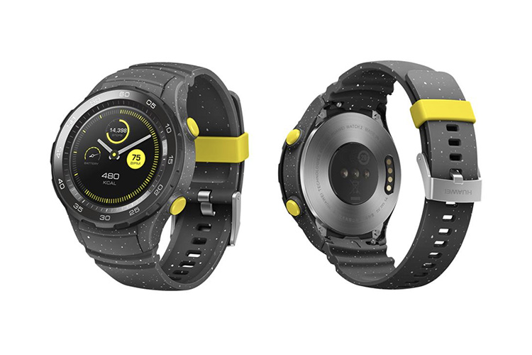 Huawei Watch 2 2018 Unveiled with eSIM and Nano SIM Variants Features NFC Automatic Activity Detection Continuous Heart Rate Monitoring