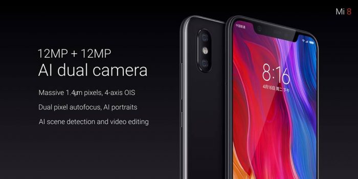 Xiaomi Mi 8 Officially Announced: 6.28-inch Display, Snapdragon 845, IR Face Unlock And Tons of AI Features