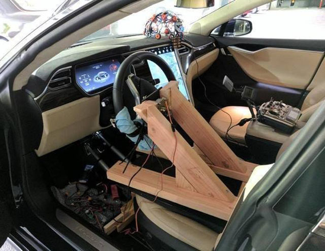 Brain-Controlled Tesla Model S