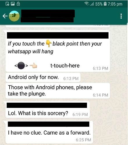 Beware! This Black Dot Text Bug Can Crash WhatsApp on Android Phones
