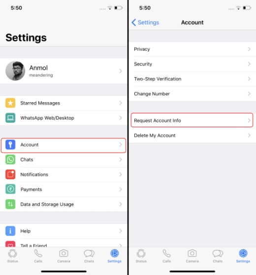 How To View And Export Your WhatsApp Data on iPhone | Beebom