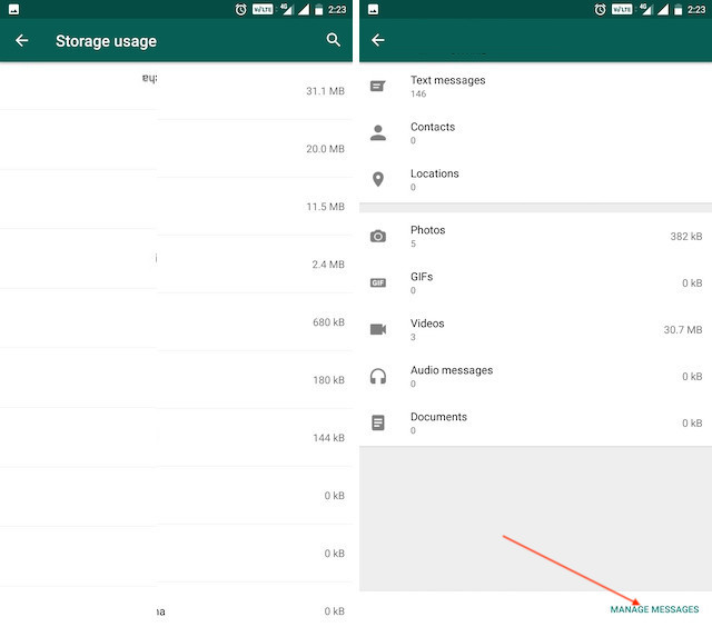 5. Check Which Group or Contact is Eating Your Storage 2 1