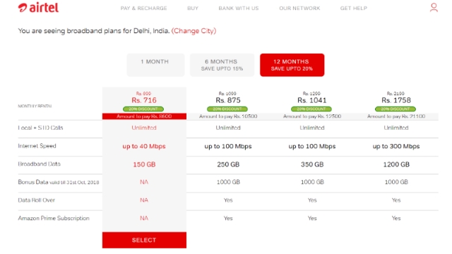 Airtel Offers up to 20 Percent Discount on Long Term Broadband Plans