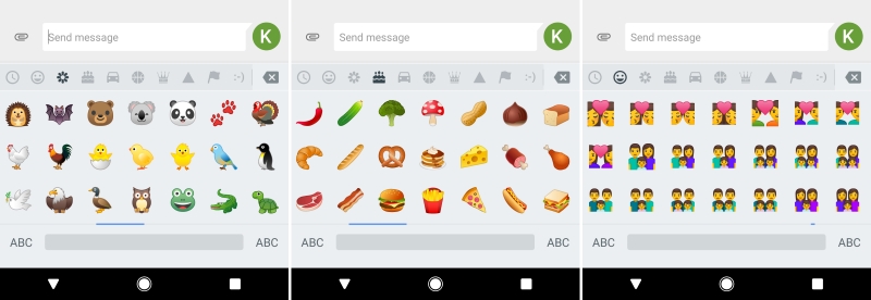 Android P New Emojis