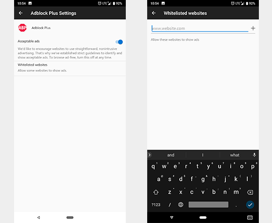 Latest Microsoft Edge for Android Update Brings AdBlock Plus Integration