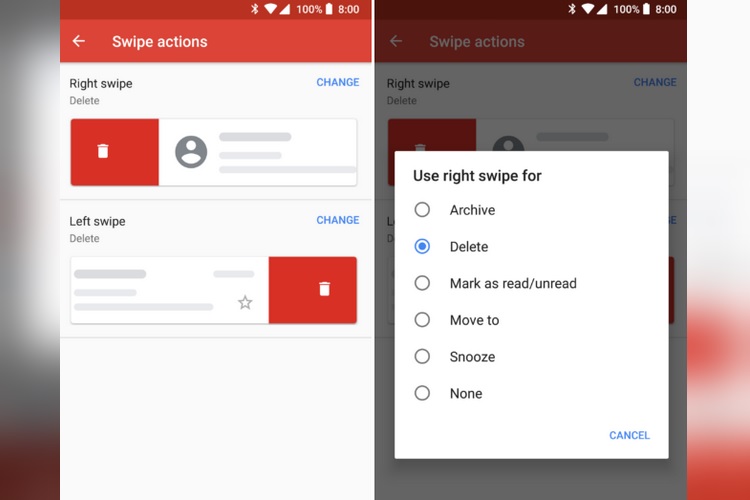 How to Customize Left and Right Swipe Gestures on Gmail for Android