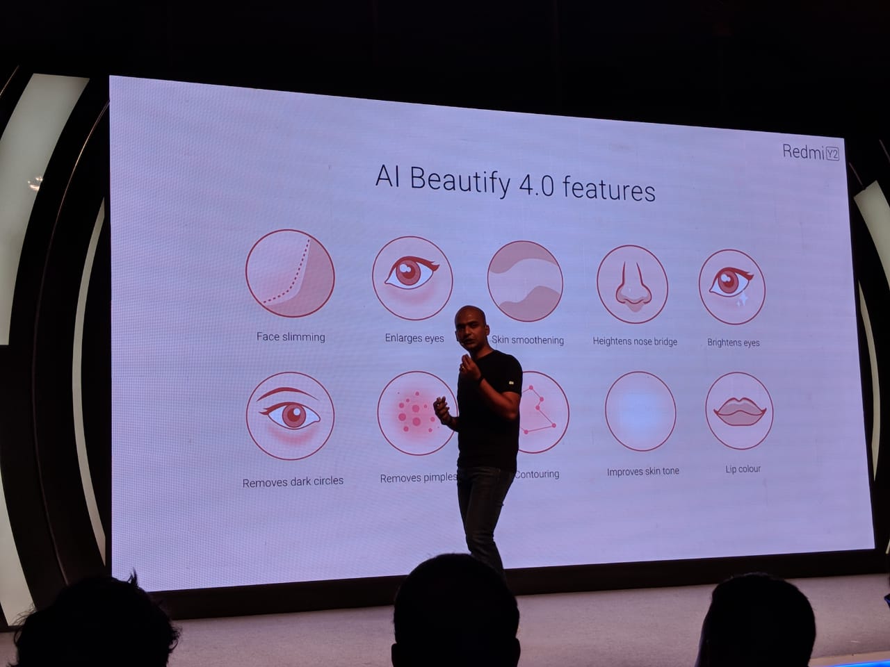 Redmi Y2's AI Beautify Modes