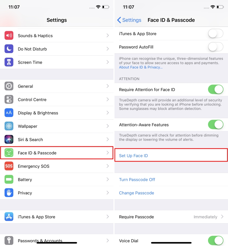 Como configurar vários rostos para ID de rosto no iOS 12