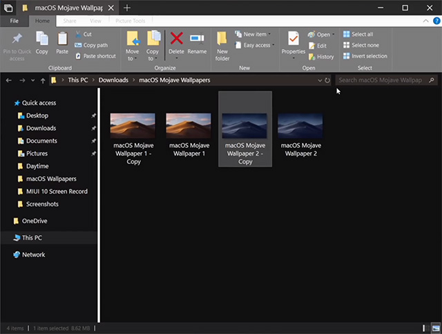 Como obter recursos do macOS Mojave no Windows 10