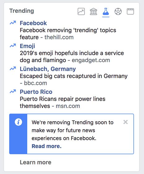 Facebook to Kill "Trending", Replace it With "Breaking News"