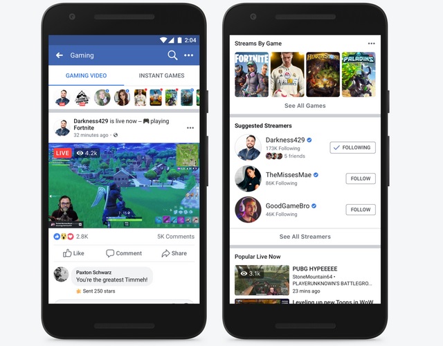 Facebook Launches fb.gg Game Streaming Hub to Take on Twitch