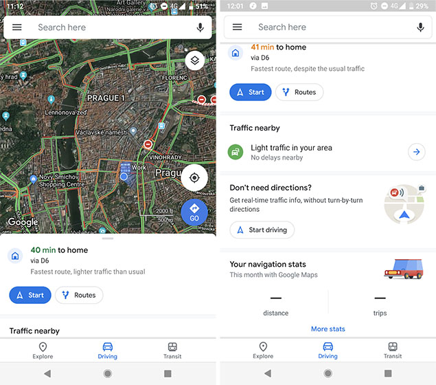Redesigned Google Maps on Android Looks Like