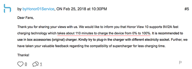 Honor Misleads Indian Users About Super Fast Charging on View 10, Bundles Standard Charger in the Box Instead