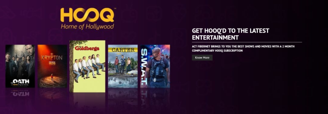 ACT Fibernet Announces Free Live TV Offer in Partnership With Yupp TV, HOOQ, ALTBalaji and More