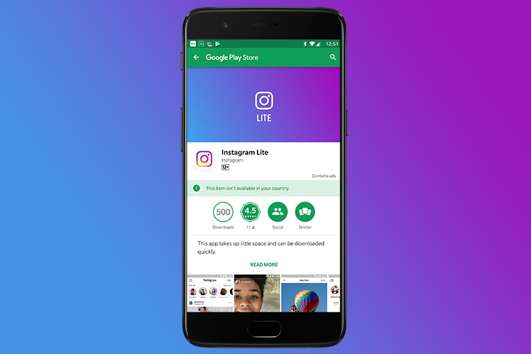 how install instagram lite any country