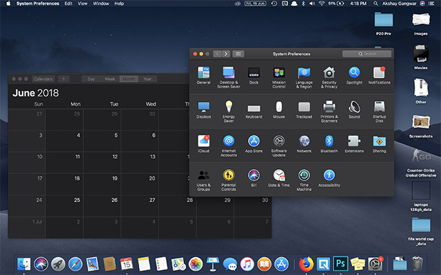 taskbar macos