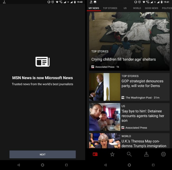 microsoft news android