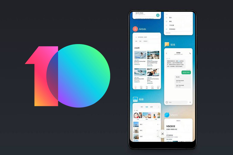 MIUI 10 recents multi-tasking