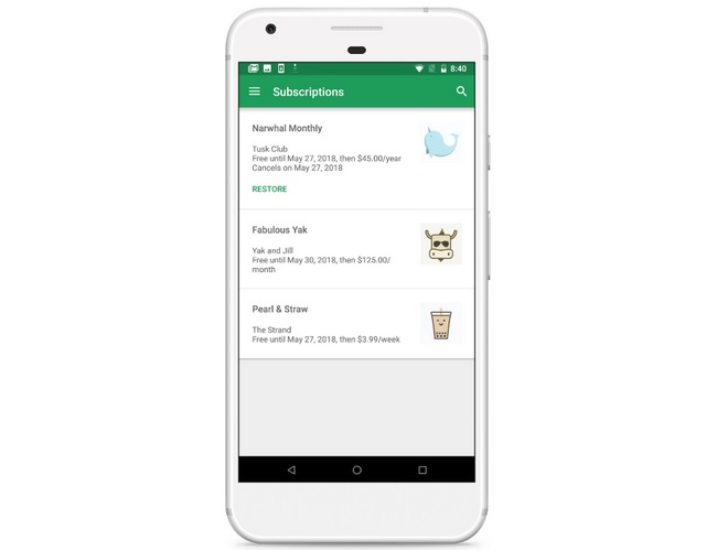 Google Play Now Makes It Easier To Manage App Subscriptions