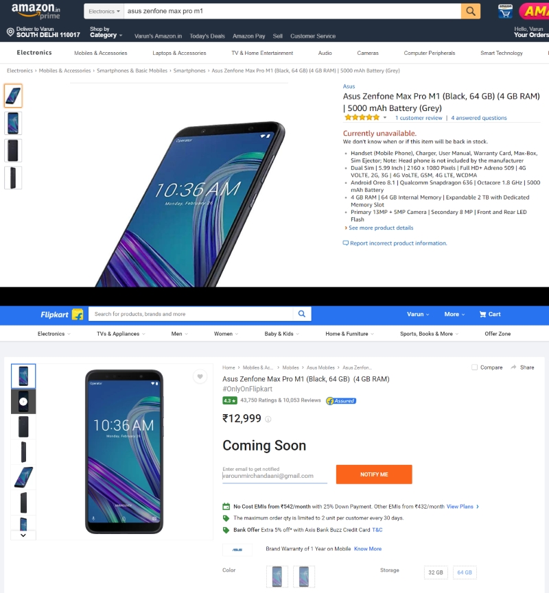 Flipkart Responds to Exclusive Xiaomi, Honor Phones Being Sold on Amazon