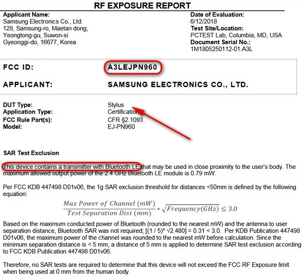 FCC Confirms Bluetooth Support For Galaxy Note 9's S Pen