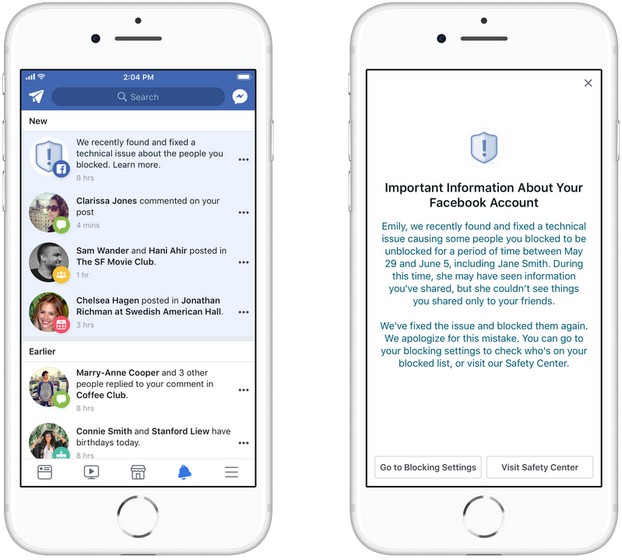 Facebook Apologizes For Bug That Temporarily Unblocked People From Block Lists