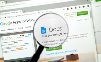 Google Docs Shutterstock website