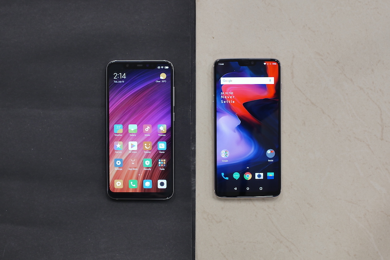 Mi 8 vs OnePlus 6 Display