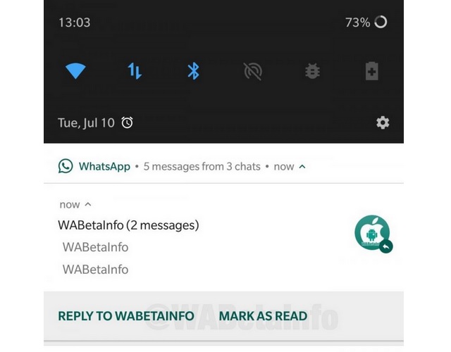 WhatsApp Testing ‘Mark As Read’ and ‘Mute’ Buttons In Android Notifications