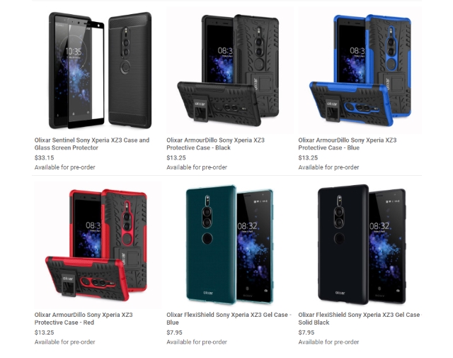 Sony Xperia XZ3 Leaked by Case Manufacturer
