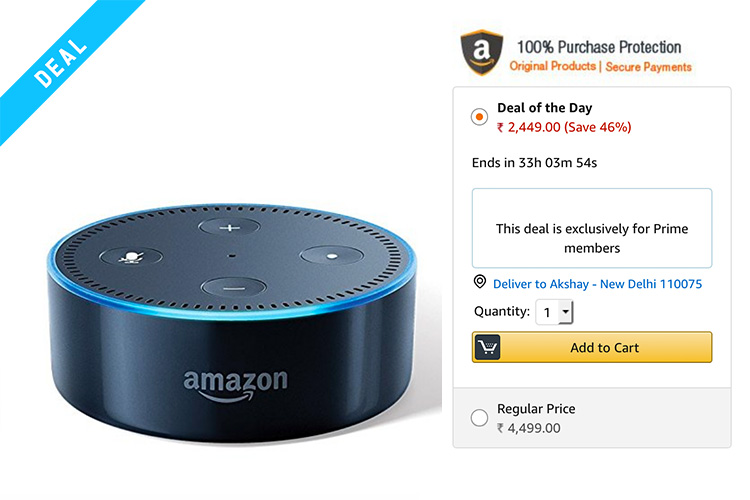 amazon echo echo dot deal prime day