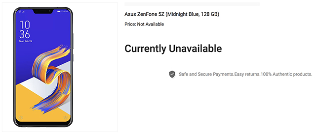 Asus Zenfone 5Z India Pricing Leaked a Day Before Official Launch