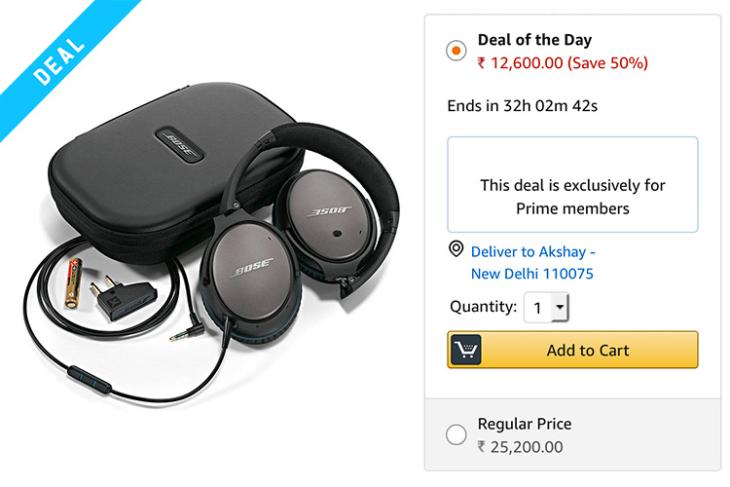 bose quiet comfort 25 headphones prime day sale deal featured