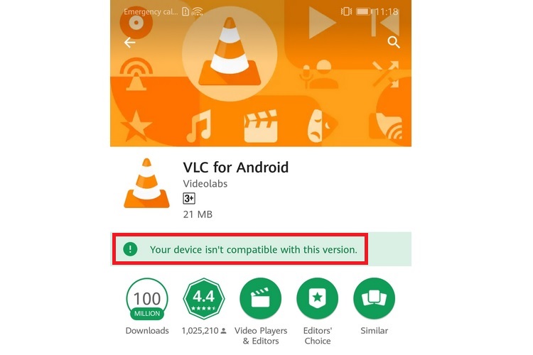 Huawei Devices Blacklisted From Downloading the VLC for Android App