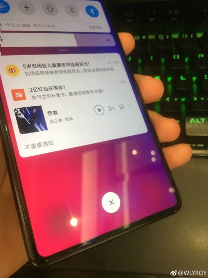 Xiaomi Mi Mix 3 Leaked Images Show Bezel-less Display, Pop-Up Selfie Camera