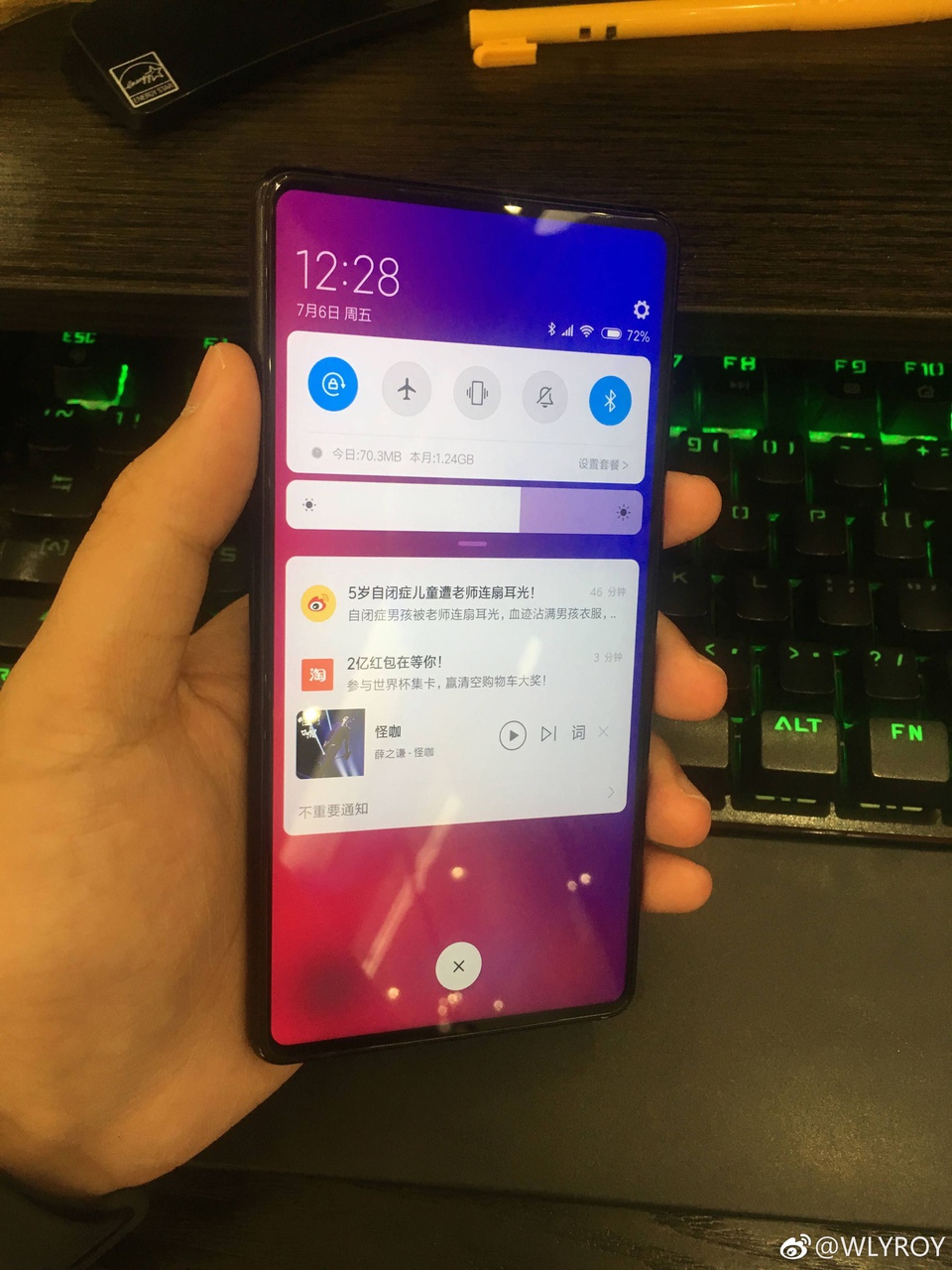 mi mix 3 leak 1