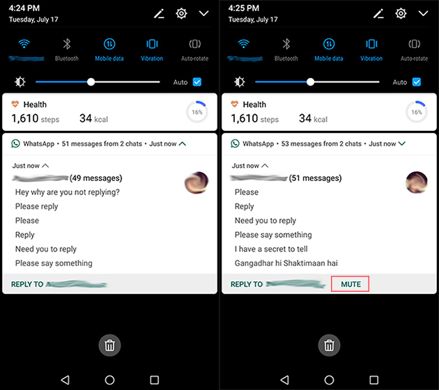 WhatsApp Beta Now Lets You Mute Chats Directly From Notifications 