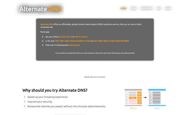 10. Alternate DNS