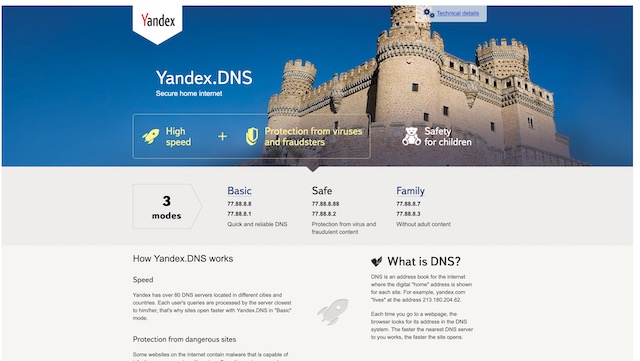 12. Yandex DNS