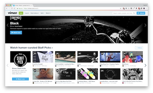 2. Vimeo - Best YouTube Alternatives