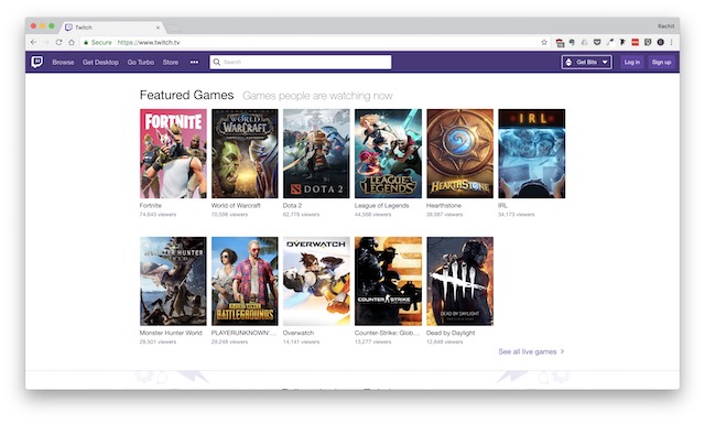 3. Twitch - Best YouTube Alternatives