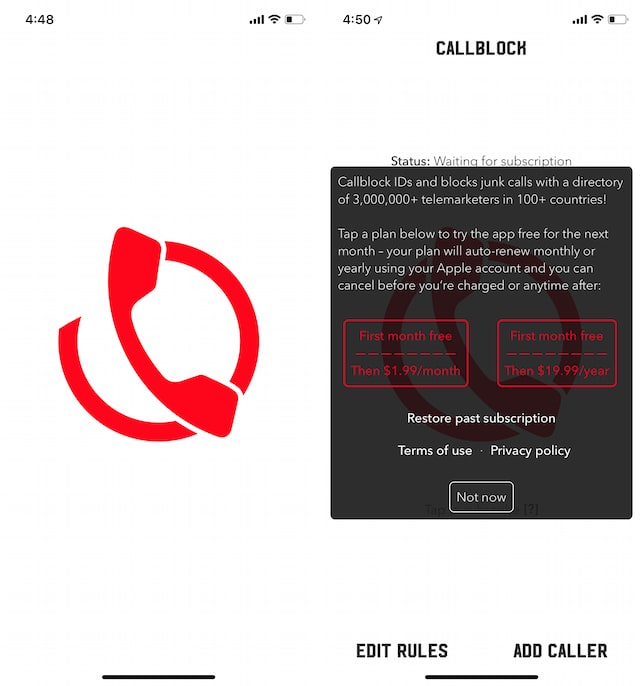 6. Callblock