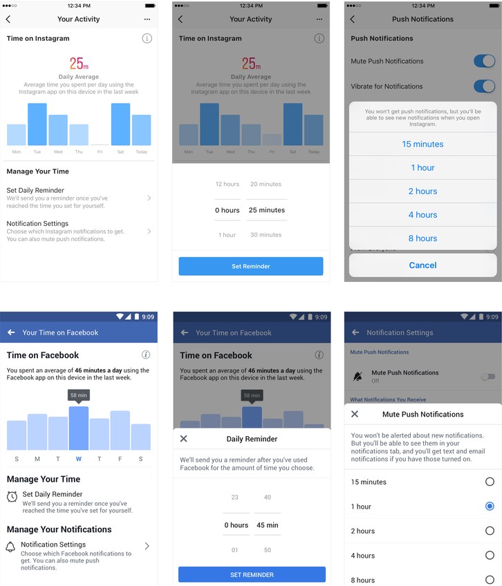 Now You Can Manage Your Time Spent on Facebook, Instagram With In-App Tools